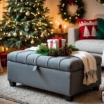 Sådan skaber du julestemning med en puf med opbevaring til jul