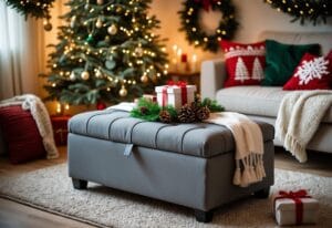Read more about the article Sådan skaber du julestemning med en puf med opbevaring til jul